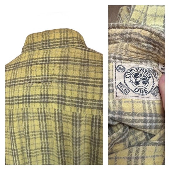 1980s Plaid Checked India Cotton Madras Button Up Shirt / Women’s Medium * - Picture 4 of 4